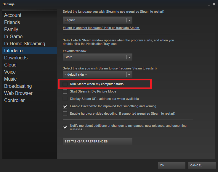 Disable Steam From Running At Start up SEGA Support